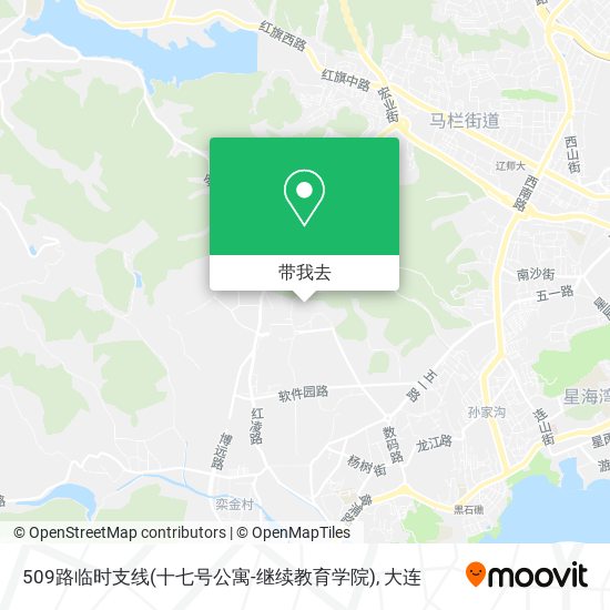 509路临时支线(十七号公寓-继续教育学院)地图