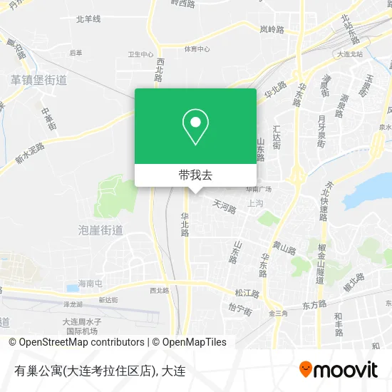有巢公寓(大连考拉住区店)地图