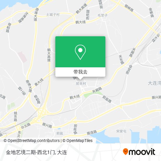 金地艺境二期-西北1门地图