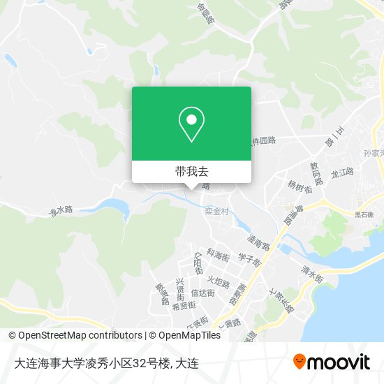 大连海事大学凌秀小区32号楼地图