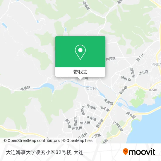 大连海事大学凌秀小区32号楼地图