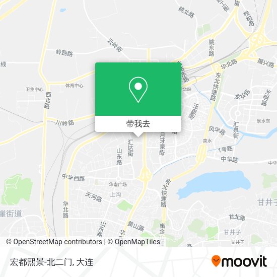 宏都熙景-北二门地图