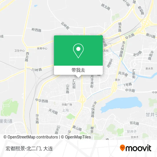 宏都熙景-北二门地图