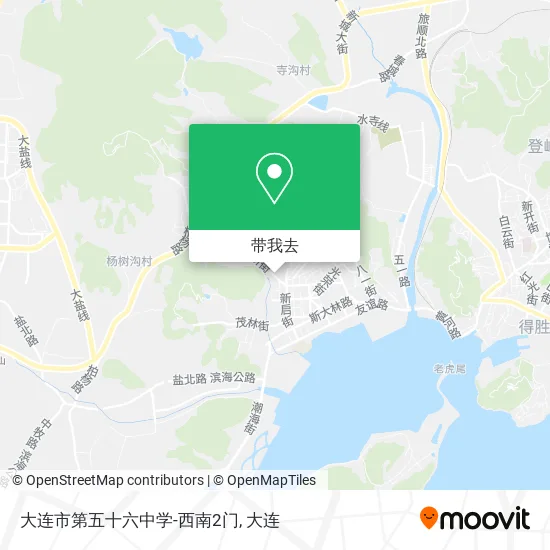 大连市第五十六中学-西南2门地图