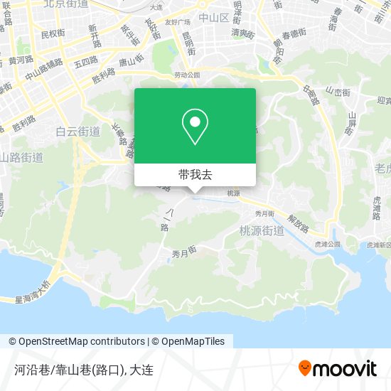 河沿巷/靠山巷(路口)地图