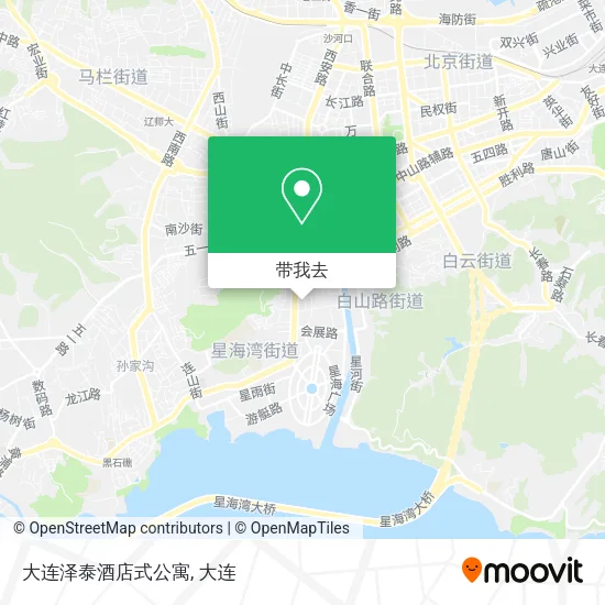 大连泽泰酒店式公寓地图