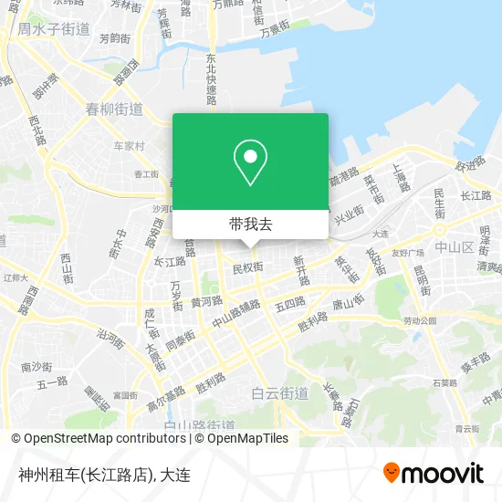 神州租车(长江路店)地图