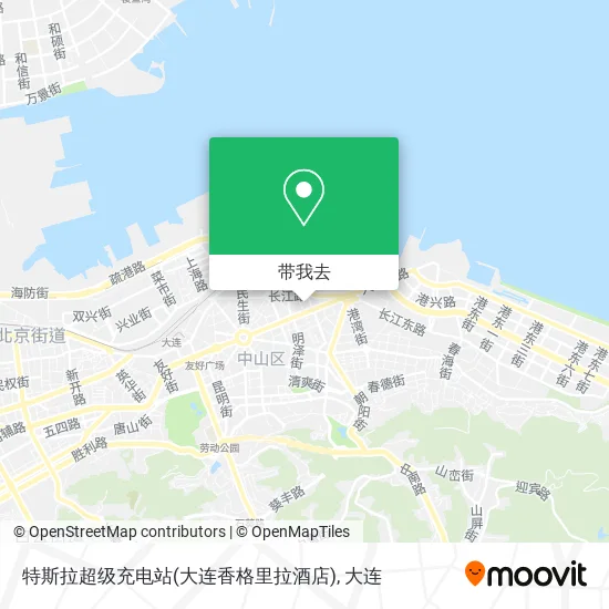 特斯拉超级充电站(大连香格里拉酒店)地图