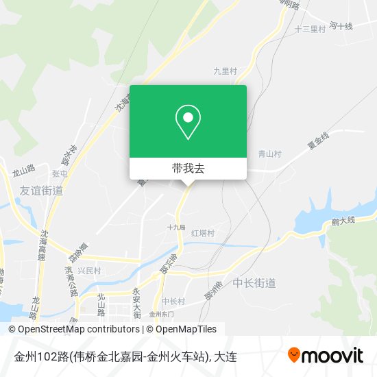 金州102路(伟桥金北嘉园-金州火车站)地图