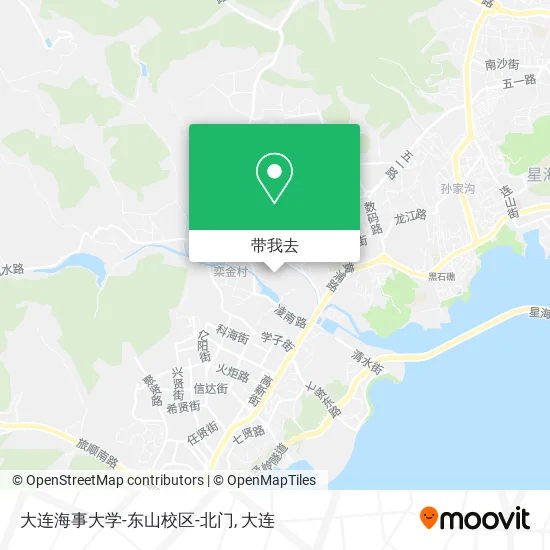 大连海事大学-东山校区-北门地图