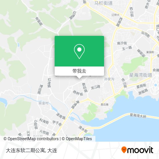 大连东软二期公寓地图