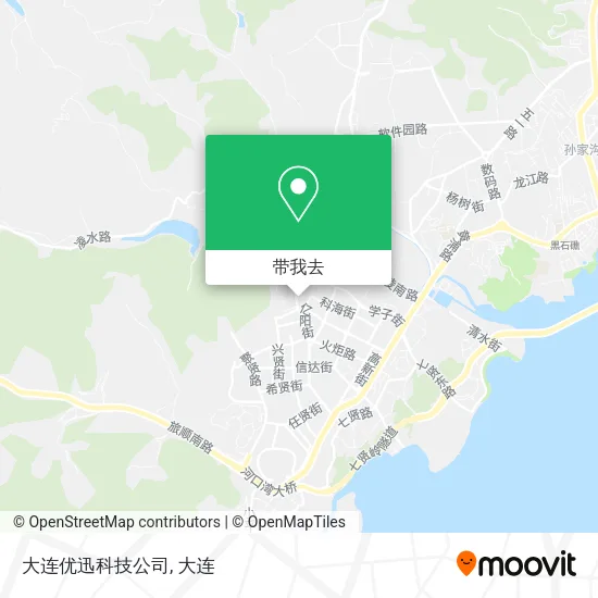 大连优迅科技公司地图