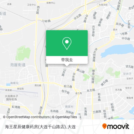 海王星辰健康药房(大连千山路店)地图