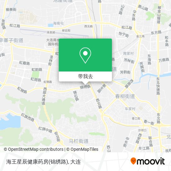 海王星辰健康药房(锦绣路)地图