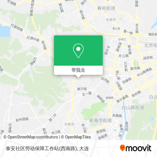 泰安社区劳动保障工作站(西南路)地图