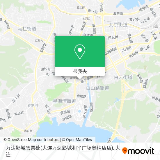 万达影城售票处(大连万达影城和平广场奥纳店店)地图