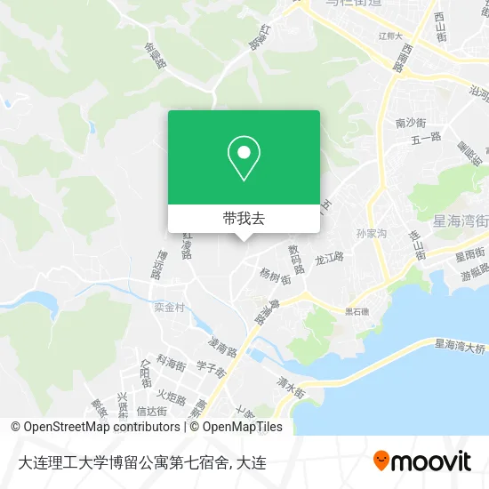 大连理工大学博留公寓第七宿舍地图