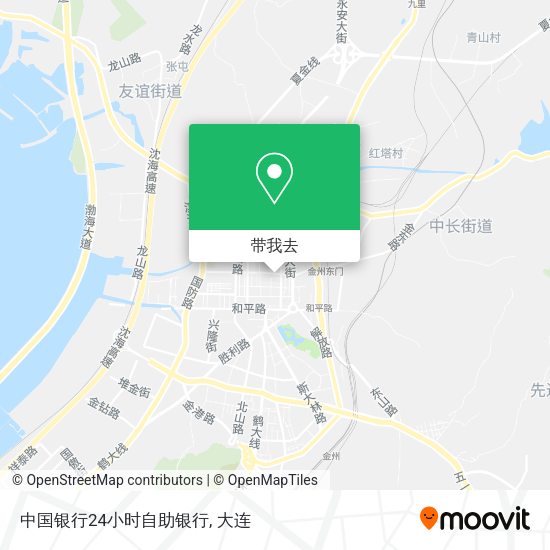 中国银行24小时自助银行地图