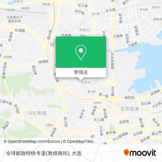 全球邮政特快专递(敦煌南街)地图