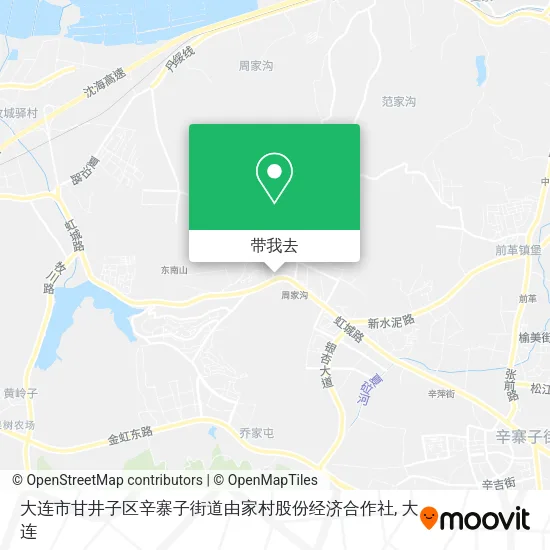大连市甘井子区辛寨子街道由家村股份经济合作社地图