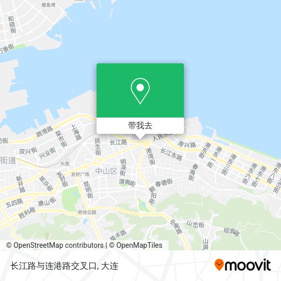 长江路与连港路交叉口地图