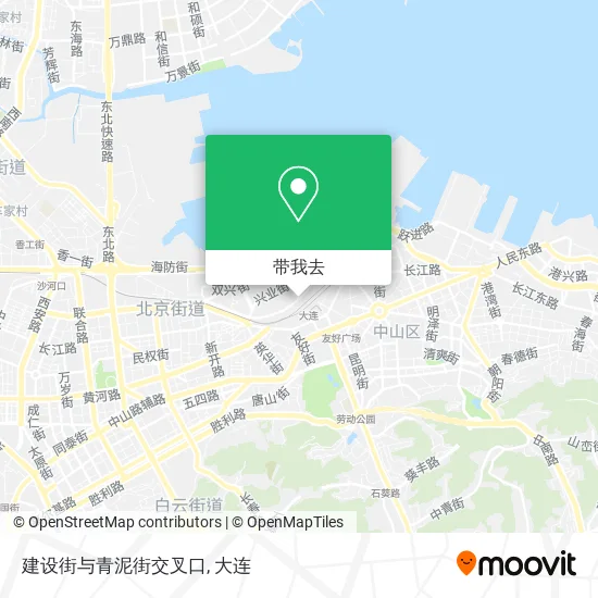 建设街与青泥街交叉口地图