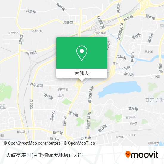 大皖亭寿司(百斯德绿天地店)地图