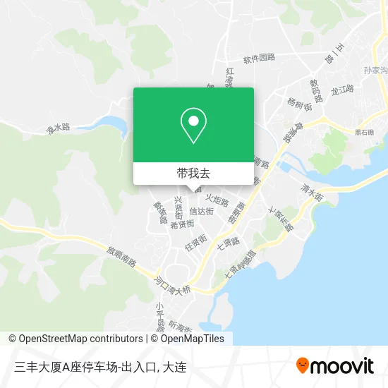 三丰大厦A座停车场-出入口地图