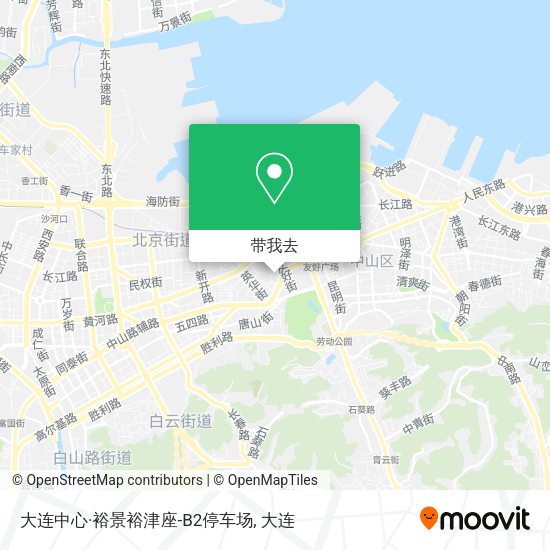 大连中心·裕景裕津座-B2停车场地图