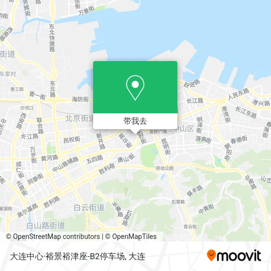 大连中心·裕景裕津座-B2停车场地图