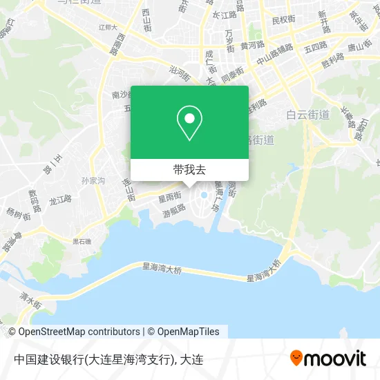 中国建设银行(大连星海湾支行)地图