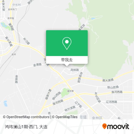 鸿玮澜山1期-西门地图