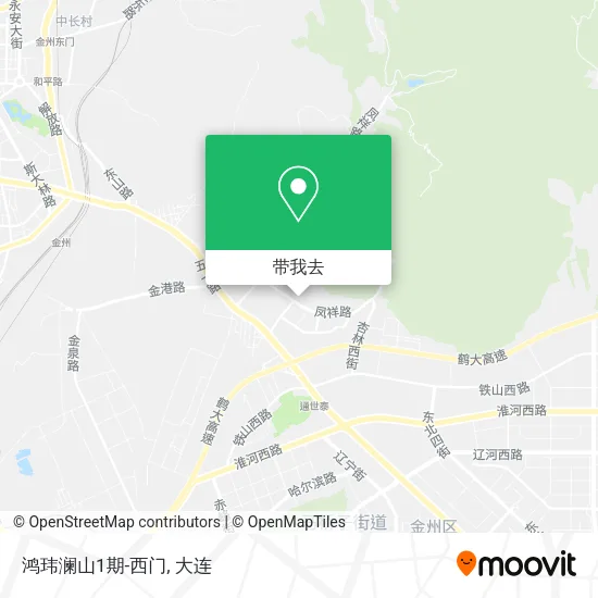 鸿玮澜山1期-西门地图