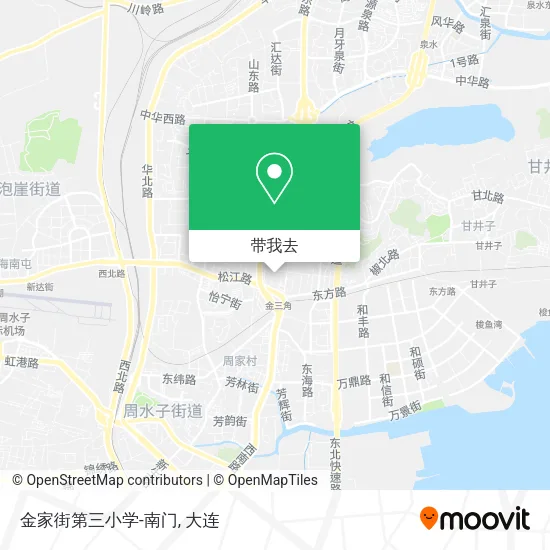金家街第三小学-南门地图