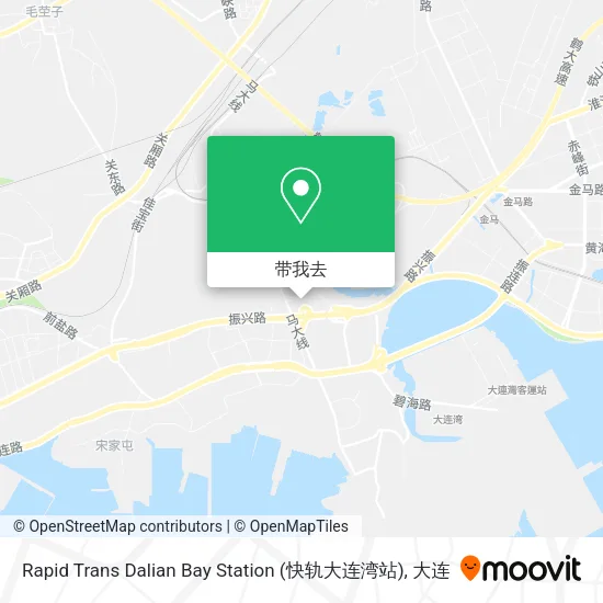 Rapid Trans Dalian Bay Station (快轨大连湾站)地图