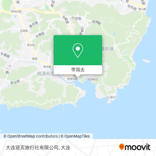 大连迎宾旅行社有限公司地图