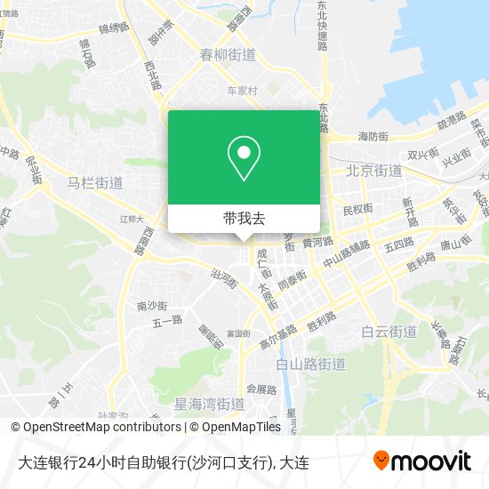 大连银行24小时自助银行(沙河口支行)地图