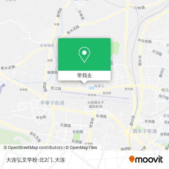 大连弘文学校-北2门地图