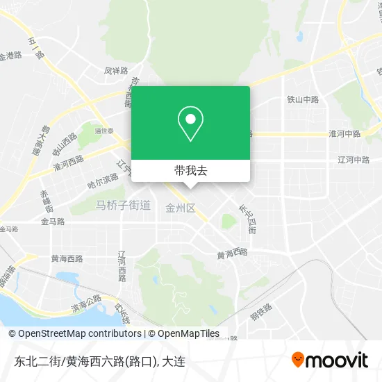 东北二街/黄海西六路(路口)地图