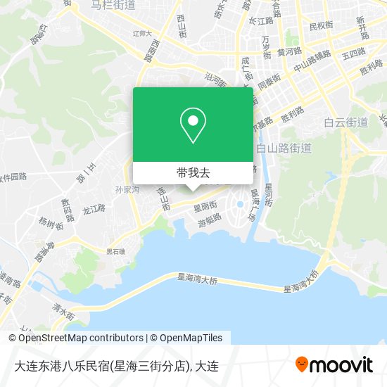 大连东港八乐民宿(星海三街分店)地图
