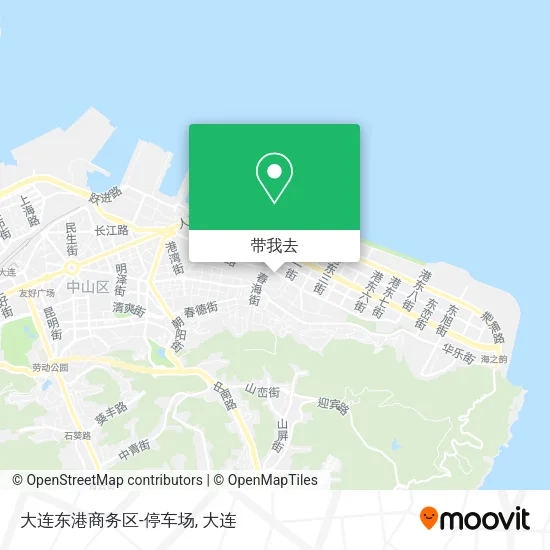 大连东港商务区-停车场地图