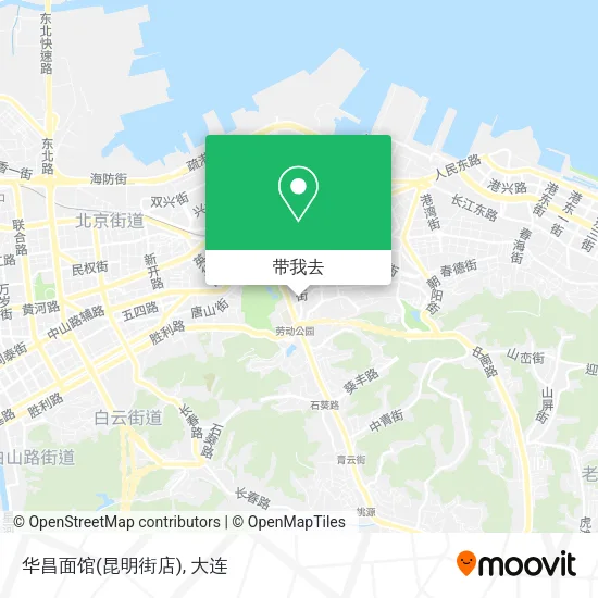 华昌面馆(昆明街店)地图
