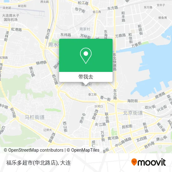 福乐多超市(华北路店)地图