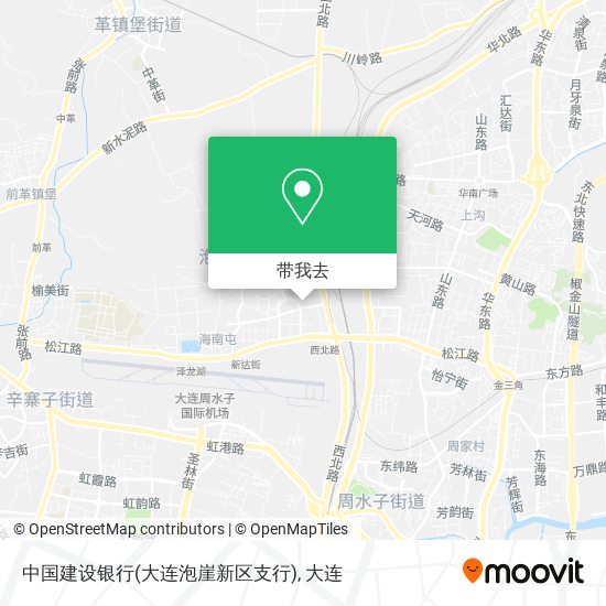 中国建设银行(大连泡崖新区支行)地图