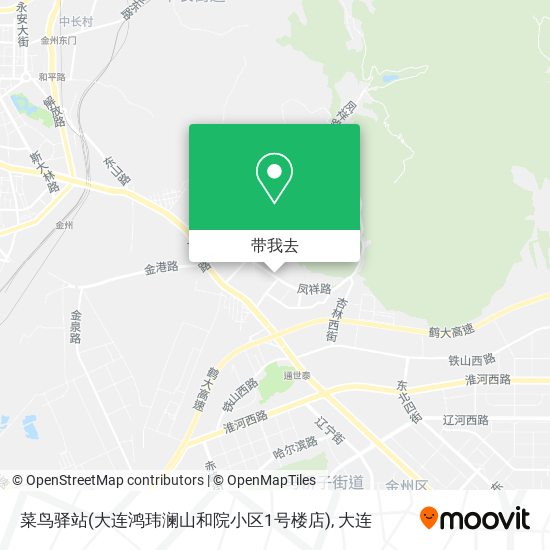 菜鸟驿站(大连鸿玮澜山和院小区1号楼店)地图