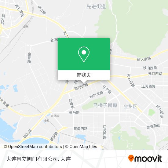 大连昌立阀门有限公司地图