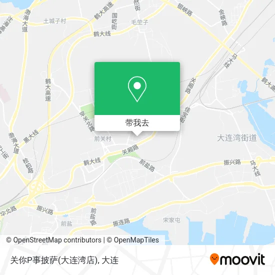 关你P事披萨(大连湾店)地图