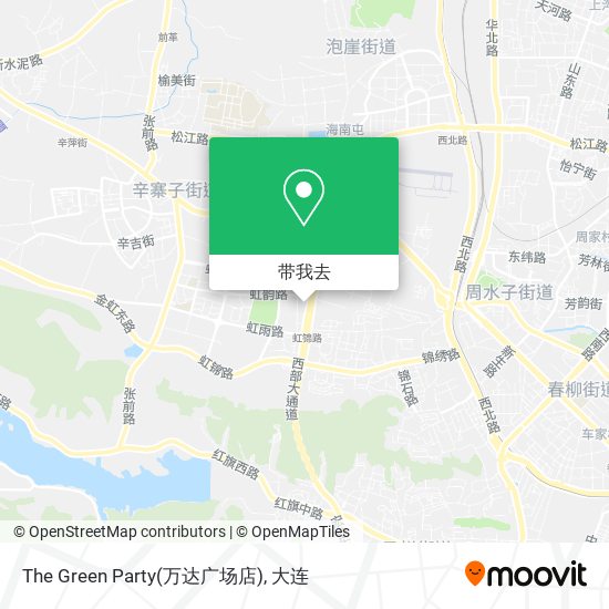 The Green Party(万达广场店)地图