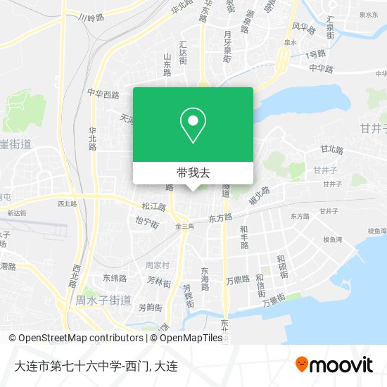 大连市第七十六中学-西门地图