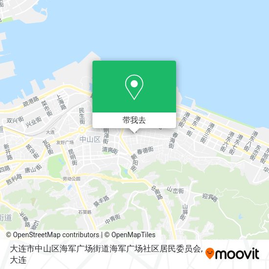 大连市中山区海军广场街道海军广场社区居民委员会地图
